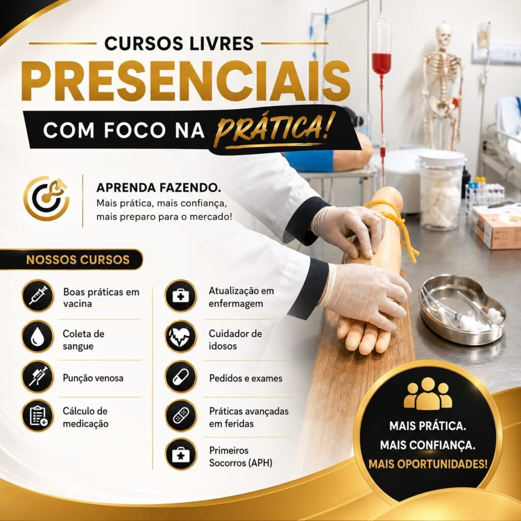 Cursos Livres Presenciais Na Área da Saúde em SBC